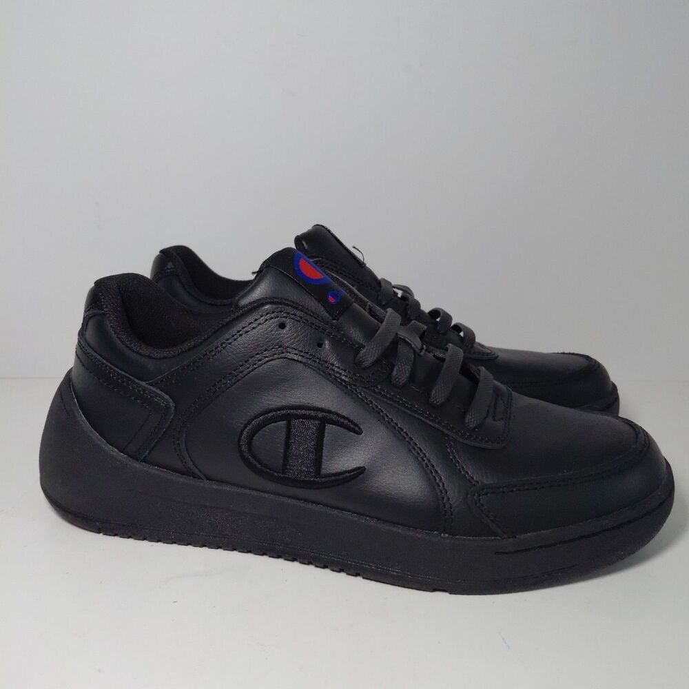 Champion Women's Super C Court Lace-Up Sneaker Shoes Size 9 BLACK